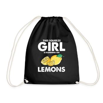 Lemonade Lemon Lemonade Lemonade Lemonade Stand Design - Drawstring Bag - black - Front