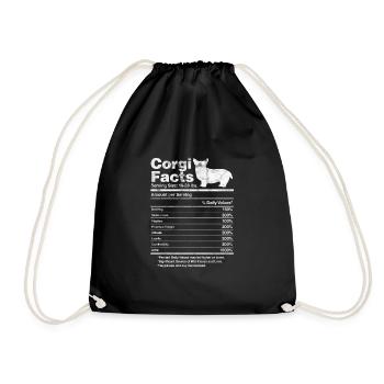 Welsh Corgi Dog Dog Dog Race Cadeau - Sac de sport léger - noir - Devant