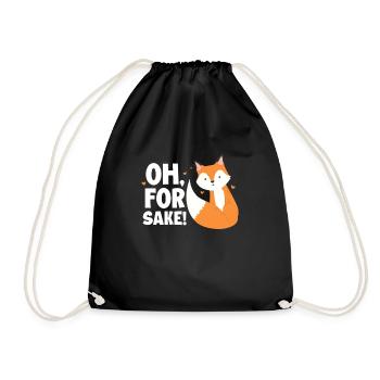 Renards Renards Forêt de renards Animal Forest Animal Animal Cadeau - Sac de sport léger - noir - Devant