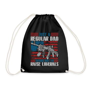 Trying Not To Raise Liberals - Drawstring Bag - black - Front
