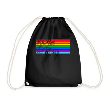 La science LGBTQ est la vraie question de la vie des Noirs - Sac de sport léger - noir - Devant