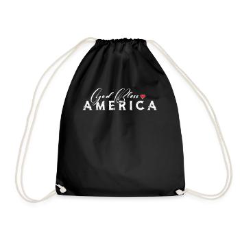 God Bless Ameria Patriotic - Turnbeutel - Schwarz - Vorne