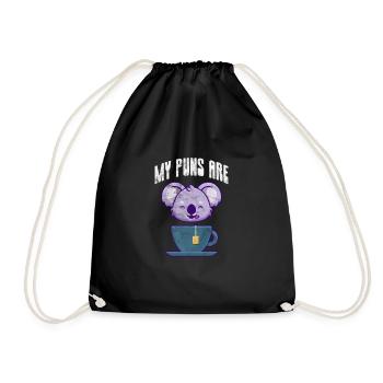 Koala - Turnbeutel - Schwarz - Vorne