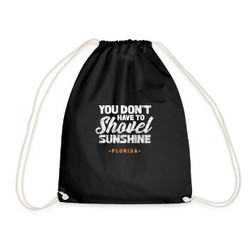 Floride Usa Miami America Cadeau de voyage de vacances - Sac de sport léger - noir - Devant