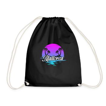 Majorca - Drawstring Bag - black - Front