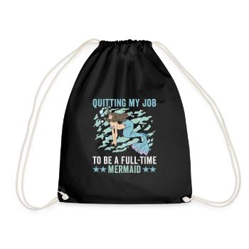 Beach holiday by the sea Design beach motif - Drawstring Bag - black - Front