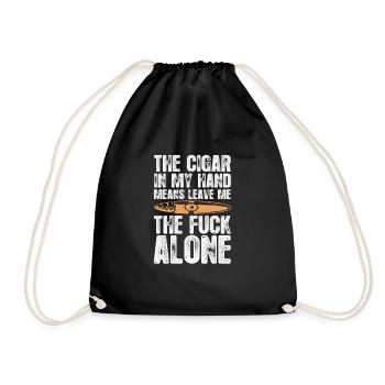 Cigare Fumeur Tabac Cigare Cadeau - Sac de sport léger - noir - Devant