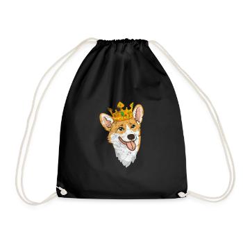 Welsh Corgi Dog Dog Dog Race Cadeau - Sac de sport léger - noir - Devant
