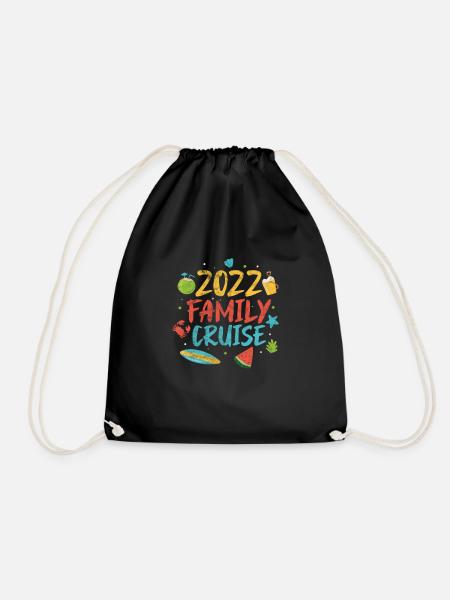 Kreuzfahrt 2022 Familie Kreuzfahrtschiff Geschenk - Turnbeutel - Schwarz