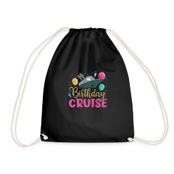 Cadeau de croisière d’anniversaire de navire de croisière - Sac de sport léger - noir - Devant