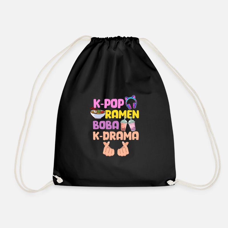 K-Pop Ramen Bubble Tea - Turnbeutel - Schwarz