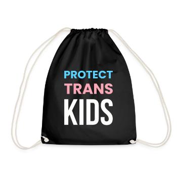 Protéger les enfants trans Chemise Cadeau LGBT - Sac de sport léger - noir - Devant
