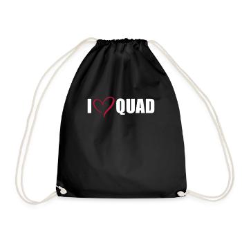J’adore le cadeau quad shirt - Sac de sport léger - noir - Devant