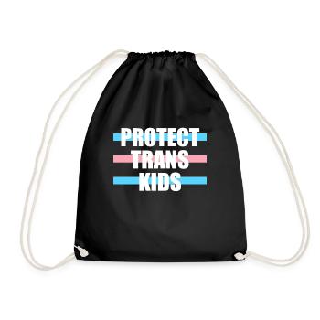 Protéger les enfants trans Chemise Cadeau LGBT - Sac de sport léger - noir - Devant