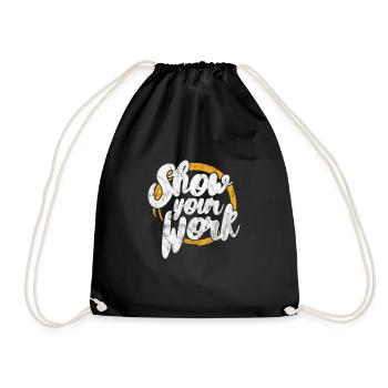 Mathematics - Drawstring Bag - black - Front