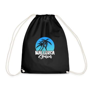Majorca - Drawstring Bag - black - Front