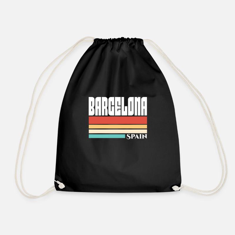 Barcelona - Turnbeutel - Schwarz