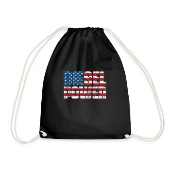 Diesel Amerika - Turnbeutel - Schwarz - Vorne