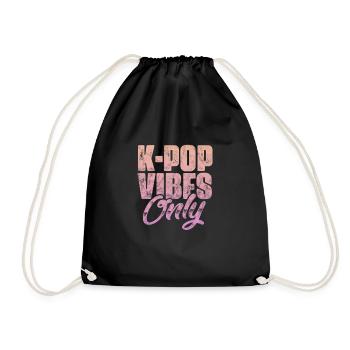 K-Pop Koreanisch Musik Pop Korea Kpop Geschenk - Turnbeutel - Schwarz - Vorne