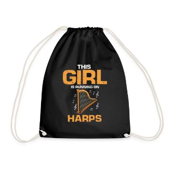 Conceptions de joueurs de harpe pour les conceptions de joueurs de harpe - Sac de sport léger - noir - Devant