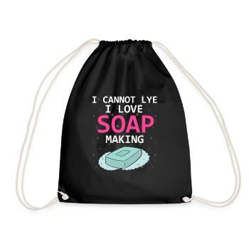 Soap Making Design for Soap Maker Designs - Drawstring Bag - black - Front