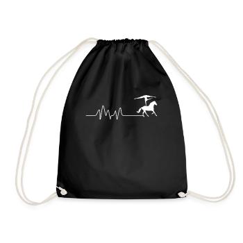 Rythme cardiaque Fréquence cardiaque Voltagation de la fréquence cardiaque - Sac de sport léger - noir - Devant
