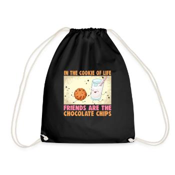 Cadeau d’amitié pour bon ami - Sac de sport léger - noir - Devant