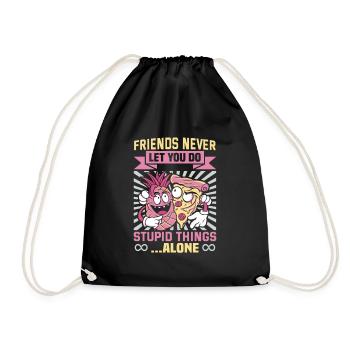 Cadeau d’amitié pour bon ami - Sac de sport léger - noir - Devant