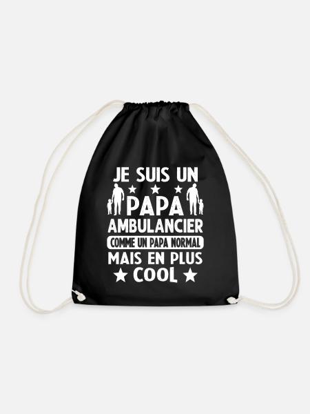 Je Suis Un Papa Ambulancier Plus Cool - Sac de sport léger - noir