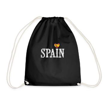 Spain Spanish Barcelona Spanish Holiday Gift - Drawstring Bag - black - Front