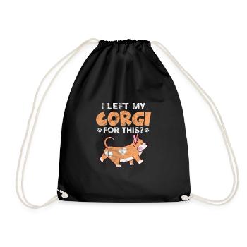 Welsh Corgi Dog Dog Dog Race Cadeau - Sac de sport léger - noir - Devant