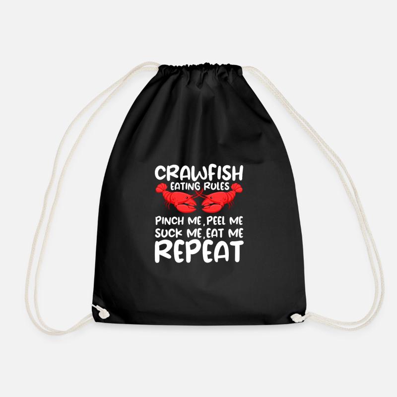 Crayfish - Drawstring Bag - black