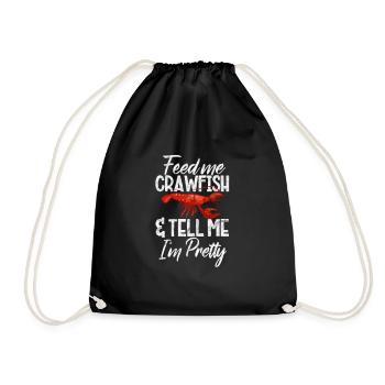 Crawfish Crawfish Seafood Crab Gift - Drawstring Bag - black - Front