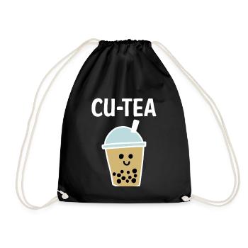 Cu-Tea Bubble Tea Boba Tea Shirt Cadeau - Sac de sport léger - noir - Devant