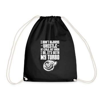 Diesel Auto Tuning Gasoline Vehicle Gift - Drawstring Bag - black - Front