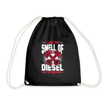 Diesel Auto Tuning Gasoline Vehicle Gift - Drawstring Bag - black - Front