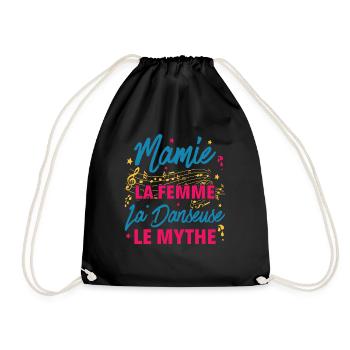 mamie la femme danseuse le mythe la légende - Sac de sport léger - noir - Devant