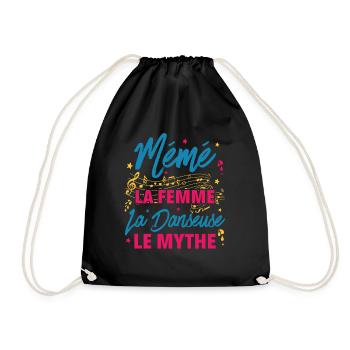 mémé la femme danseuse le mythe la légende - Sac de sport léger - noir - Devant