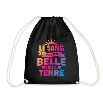 le sang tu es la plus belle de la terre - Sac de sport léger - noir - Devant