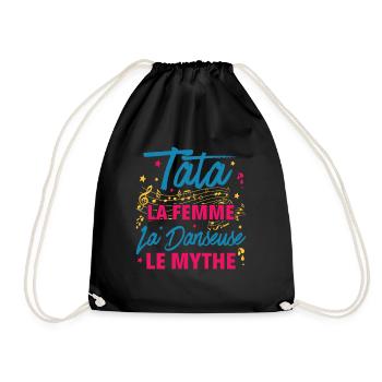 tata la femme danseuse le mythe la légende - Sac de sport léger - noir - Devant