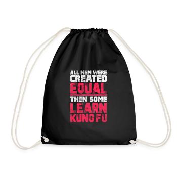 Kung Fu - Drawstring Bag - black - Front