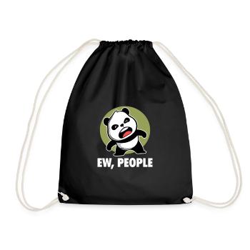 Panda Panda Ours Ours Animal Pandas Cadeau - Sac de sport léger - noir - Devant
