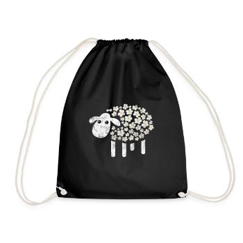 Moutons Élevage Élevage Mouton Chèvre Cadeau - Sac de sport léger - noir - Devant
