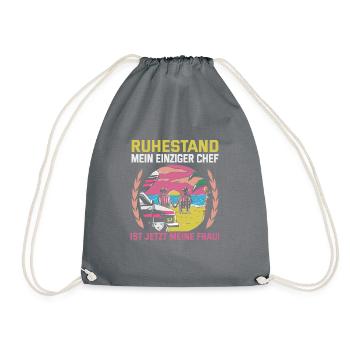 Retraite Idée cadeau Retraité Collègue de travail - Sac de sport léger - gris - Devant