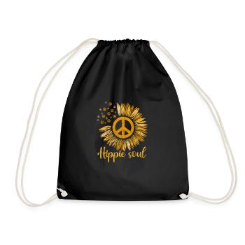 Hippy - Drawstring Bag - black - Front