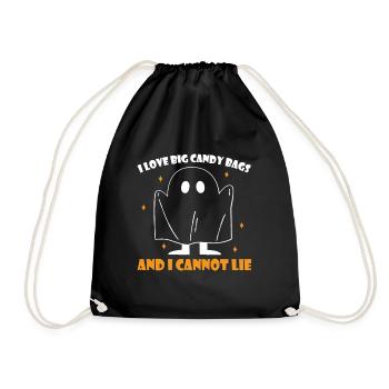 I Love Big Candy Bags And I Cannot Lie - Drawstring Bag - black - Front