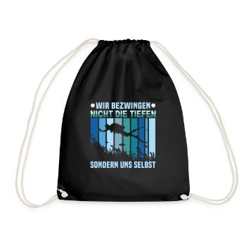 Instructeur de conception de plongée sous-marine Snorkeling - Sac de sport léger - noir - Devant