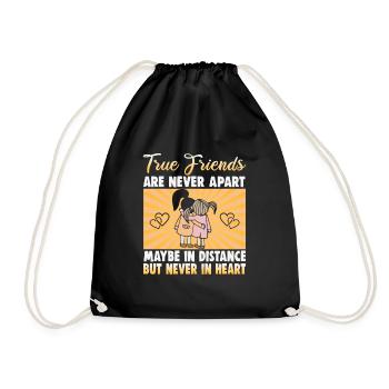 Cadeau d’amitié pour bon ami - Sac de sport léger - noir - Devant