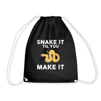 King python design pour les amateurs de serpents - Sac de sport léger - noir - Devant