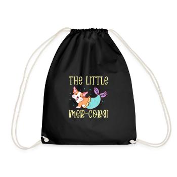 Corgi - Drawstring Bag - black - Front